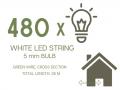 LED valguskett GREEN CW-480
